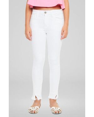 Kancan Rocket High Rise Ankle Skinny Jeans - White