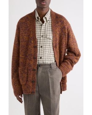 Dries Van Noten Mounia Alpaca & Merino Wool Blend Cardigan - Brown