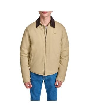 Dockers Padded Corduroy Collar Cotton Bomber - Natural