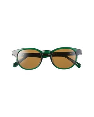 Eyebobs Clearly 46Mm Round Polarized Sunglasses - Green