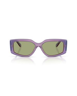 Vogue 55Mm Rectangular Sunglasses - Green