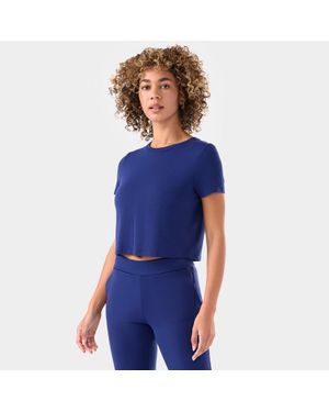 Tavi Ribbed Tee - Blue