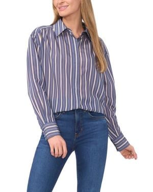 Ted Baker Elise Stripe Button-Up Shirt - Blue