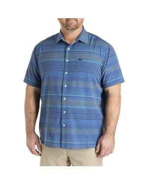 O'neill Sportswear Big & Tall Trvlr Series Traverse Striped Sport Shirt - Blue
