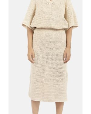 1People-US Sedona Crochet Skirt - Natural