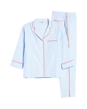 Sleepy Jones Marina Pajama Set - Blue