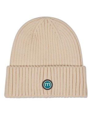 Memoi Kids Cozy Basic Ribbed Rayon-Blend Knit Beanie - Natural