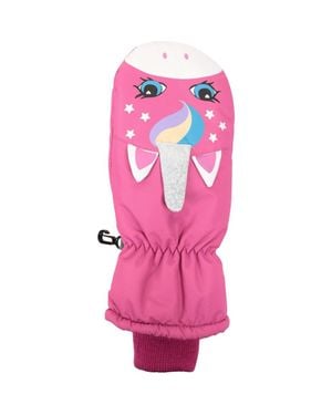 Mountain Warehouse Critter Unicorn Ski Mittens - Pink