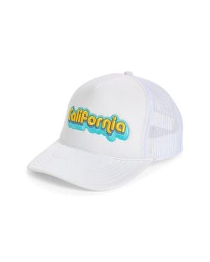 Local Beach California Patch Trucker Hat - White