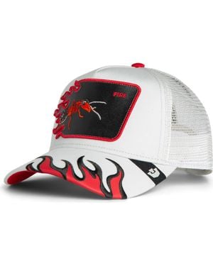 Goorin Bros Fire Flames Embroidered Patch Trucker Hat - Multicolor