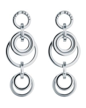 Ted Baker Huliet Linear Drop Earrings - Metallic
