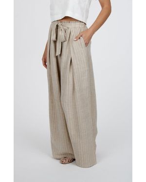 LEISURE LAB Tuscany Cabana Pant - Brown