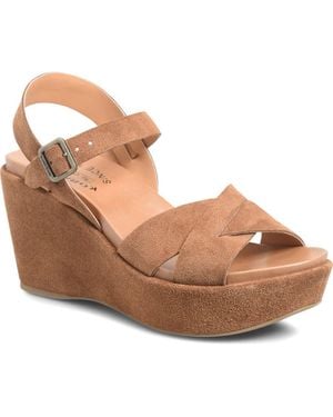 Kork-Ease Ava 2.0 Platform Wedge Sandal - Brown