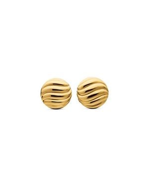 David Yurman Sculpted Cable Stud Earrings - Metallic