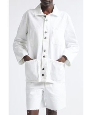 Kallmeyer Jacques Cotton Denim Worker Jacket - White