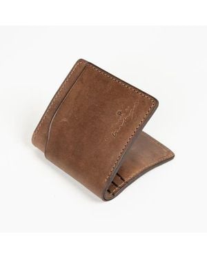 Minga Leather Foldable Wallet - Brown