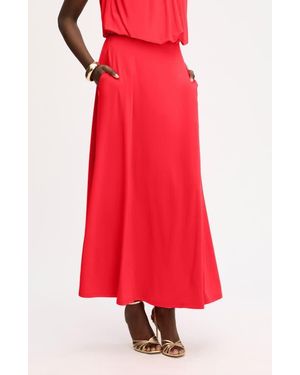 Sam Edelman Gathered A-Line Midi Skirt