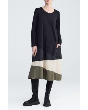 Luukaa Muriel Colorblock Jersey Dress - Blue