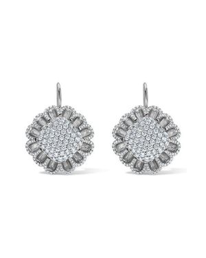 Mindi Mond Floating All Diamond Drop Earrings - Multicolor