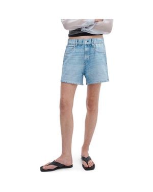 Rag & Bone Rb Miramar Cotton Terry Walking Shorts - Blue