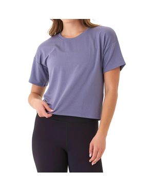 Threads For Thought Shana Drop Shoulder Terry Top - Purple