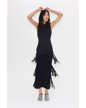 charcoal knitted dress Toteme - Cable Knit Dress Charcoal - S main image 1