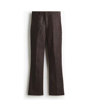 H&M Flared High Ankle Jeans - Brown