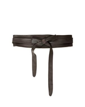 Belle & Bloom Odyssey Soft Wrap Leather Belt - Black