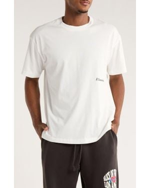 Elwood Trademark Oversize Graphic T-Shirt - White