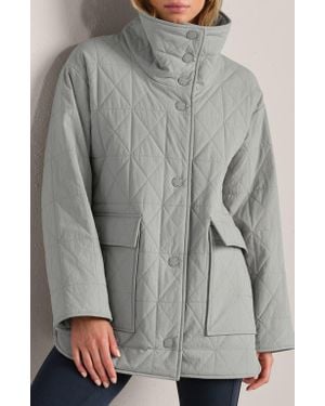 Rhone Monterey Water Repellent Quilted Jacket - Gray