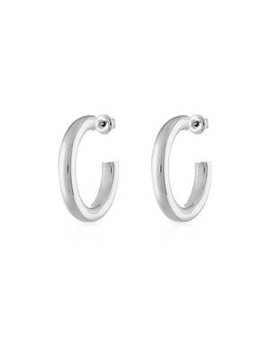 BEN ONI Small Open Hoop Earrings - Metallic