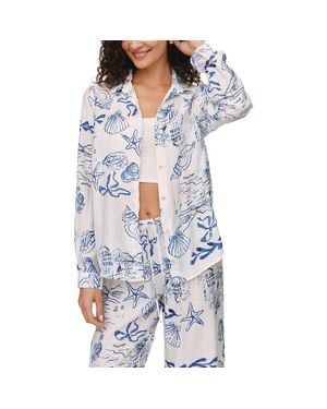 Bella Dahl Classic Button-Up Top - Blue