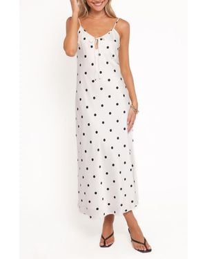Petal & Pup Jamila Polka Dot Midi Dress - Multicolor
