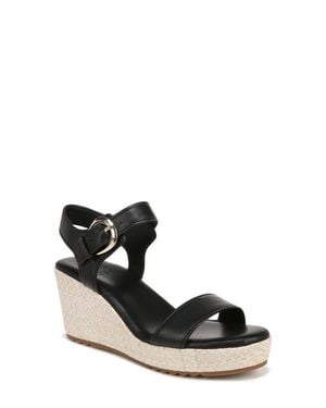 Naturalizer Stella Platform Wedge Sandal - Black