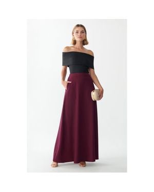Willa Isla Maxi Skirt - Purple