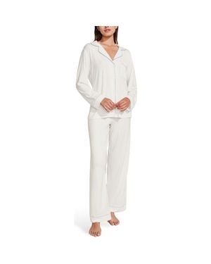 Eberjey Gisele Long Pajamas - White