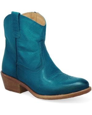 Miz Mooz Carlitos Western Bootie - Blue
