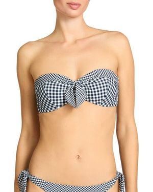 Robin Piccone Brigitte Bandeau Bikini Top - Blue