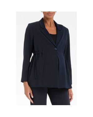 Seraphine Tailored Maternity Blazer - Blue