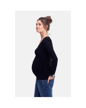 Isabella Oliver The Scoop Maternity Top - Blue