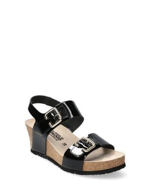 Mephisto Lissandra Platform Wedge Sandal - Black