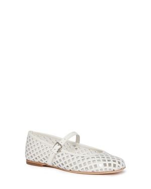 PAIGE Jaden Cutout Mary Jane Flat - White