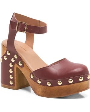 Free People Cecelia Studded Platform Pump - Brown
