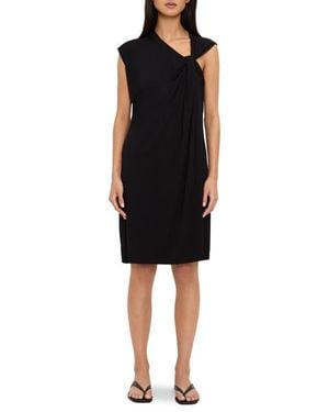 Michael Stars Jaclyn Twist Shoulder Minidress - Black