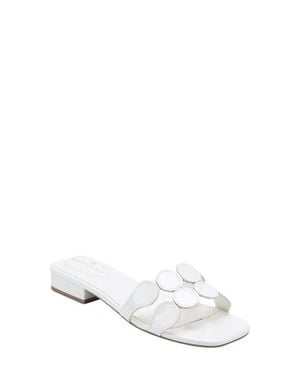 Bandolino Mayla Square Toe Slide Sandal - White