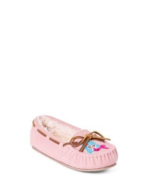 Minnetonka Kids' Cassie Moccasin Slipper - Pink
