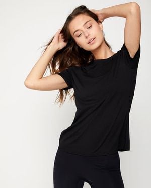 Rebody Active Pima Go Short Sleeve Top - Black