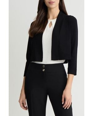 Kasper Kissing Front Crop Shrug - Black