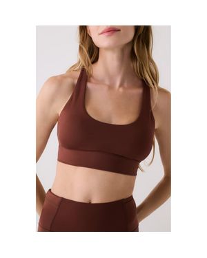 Lolë Action Strappy Sports Bra - Brown