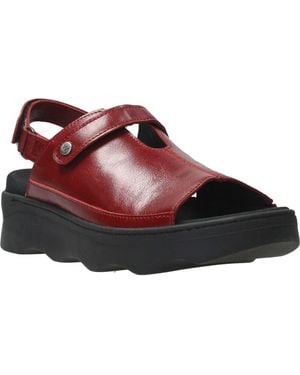 Wolky Laprida Slide Sandal - Red